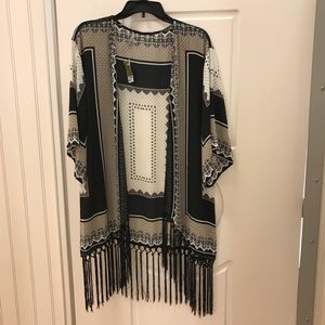 Kimono Top with Fringes